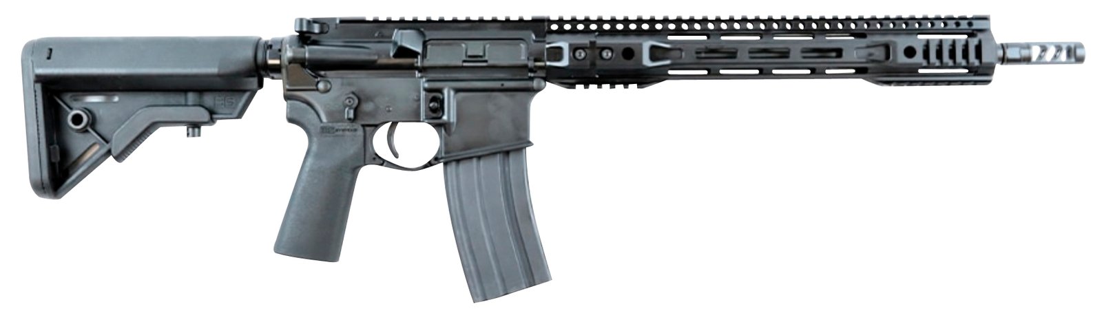 Franklin Armory 0010055BLK M4-HTF R3 XTD 350 Legend 16″ 10+1 Black Hard Coat Anodized Black Adjustable B5 Bravo Stock Black B5 Grip Right Hand