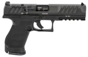 Walther Arms 2858169 PDP  Compact Frame 9mm Luger 10+1 5" Black Steel Barrel, Black Optic Ready/Serrated Steel Slide, Black Polymer Frame w/Picatinny Rail, Textured Polymer Grip, Ambidextrous