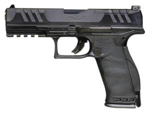Walther Arms 2858134 PDP Optic Ready 9mm Luger Caliber with 5" Barrel, 10+1 Capacity, Black Finish Picatinny Rail Frame, Serrated/Optic Cut Black Steel Slide & Performance Duty Textured Polymer Grip