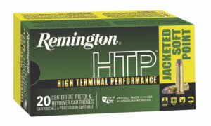 Remington Ammunition 23002 HTP  44RemMag 240gr Jacketed Soft Point 20 Per Box/25 Case