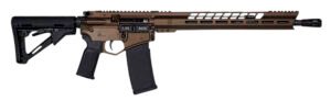 Diamondback DB1731K071 DB15  5.56x45mm NATO 16" 30+1 Midnight Bronze Adjustable Magpul CTR Stock Black Magpul MOE K2 Grip with Black Gold Lower