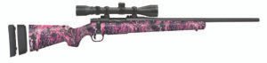Mossberg 28144 Patriot Super Bantam Youth 7mm-08 Rem 5+1 20" Matte Blued Fluted Barrel, Matte Blued Steel Receiver, Muddy Girl Wild Synthetic Stock, Right Hand Includes 3-9x40mm Duplex Scope
