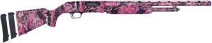 Mossberg 54161 500 Super Bantam Youth 20 Gauge Pump 3" 5+1 Overall Muddy Girl Wild 22" Vent Rib Barrel, Steel Receiver & Adj LOP Synthetic Stock, Right Hand