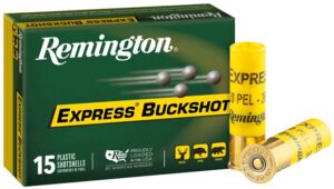 Remington Ammunition 26877 Express Buckshot 20Gauge 2.75" 3Buck Shot 15 Per Box/5 Case