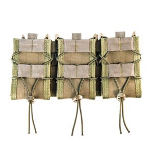 High Speed Gear 45TA00OD TACO Shingle Mag Pouch Triple OD Green Nylon MOLLE Compatible w/ Rifle