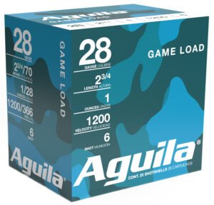Aguila 1CHB2836 Game Load  28Gauge 2.75" 1oz 6Shot 25 Per Box/20 Case