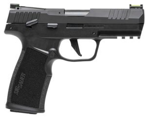 Sig Sauer 322CBAS P322  Compact 22 LR 20+1 4" Black Steel Threaded Barrel, Black Hard Coat Anodized Optic Ready/Serrated Slide, Black SS/Polymer Frame w/Picatinny Rail & Black Polymer Grips