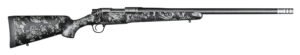 Christensen Arms 8010615500 Ridgeline FFT 300 Win Mag 3+1 22" Carbon Fiber/Threaded Barrel, Stainless Steel, Black with Gray Accents Stock