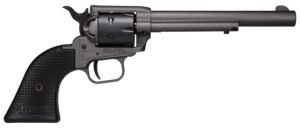Heritage Mfg SRR22C6 Rough Rider  22 LR 6 Shot, 6.50" Tungsten Gray Cerakote Steel Barrel, Frame, Black Satin Cylinder, Black Polymer Grip, Hammer/Thumb Safety, Exposed Hammer