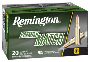 Remington Ammunition 27682 Premier Match 223Rem 52gr Boat Tail Hollow Point 20 Per Box/10 Case