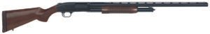 Mossberg 50430 500 Retrograde Full Size 12 Gauge Pump 3" 5+1 28" Matte Blued Vent Rib Barrel, Matte Blued Drilled & Tapped Receiver, Fixed Walnut Stock, Right Hand
