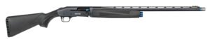 Mossberg 85159 940 Super Bantam Full Size 12 Gauge Semi-Auto 3" 4+1 26" Matte Blued Vent Rib Barrel, Tungsten Gray w/Blue Accents Stainless Steel Receiver, Adjustable Black Synthetic Stock, Right Hand