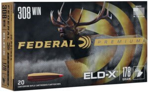 Federal P308ELDX1 Premium ELD-X 308Win 178gr 20 Per Box/10 Case