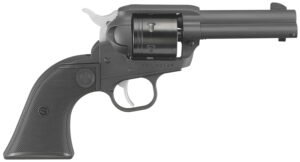 Ruger 2052 Wrangler  22 LR 6 Shot 3.75" Black Cerakote Steel Barrel, Black Cerakote Aluminum Frame, Black Cerakote Cylinder, Black Checkered Polymer Grip, Transfer Bar Safety, Exposed Hammer