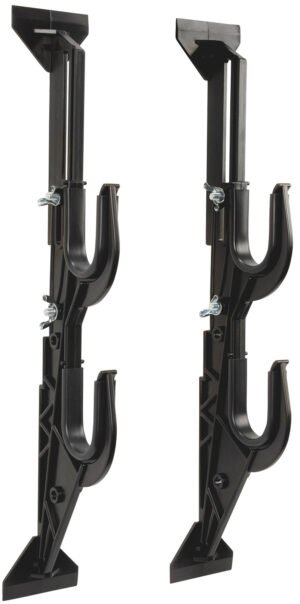 Allen 17450 Gun/Accessory Rack  Black Plastic Holds 2