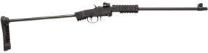 Chiappa Firearms 500265 Little Badger Xtreme Full Size 22 LR 1 Shot, 16.50" Black Steel Threaded Barrel, Black Quad Picatinny Receiver, Black Folding Steel Rod Stock, Right Hand