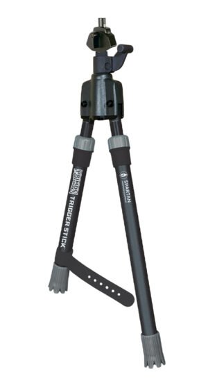 Primos 65828 Trigger Stick  Short 12"-16.50", Black, Spartan Precision Magnetic Attachment System