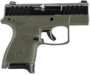 Beretta USA JAXN9278A1 APX A1 Carry Micro-Compact Frame 9mm Luger 8+1 3" Blued Steel Barrel, Black Serrated Steel Slide, OD Green Polymer Frame, Polymer Grip