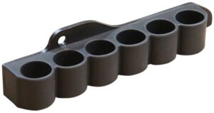 ADAPTIVE TACTICAL AT06000M Receiver Mounted Shell Carrier  6rd Non-Glare Black Synthetic Rubber Fits Mossberg 500/590/ Maverick 88 12 Gauge