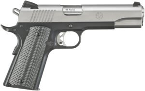 Ruger 6792 SR1911  Full Size 45 ACP 8+1 5" Stainless Steel Barrel, Matte Stainless Serrated Slide, Satin Aluminum Frame w/Beavertail Black Anodized Aluminum Grips Right Hand