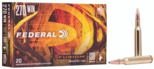 Federal F270FS1 Fusion  270Win 130gr Bonded Soft Point 20 Per Box/10 Case