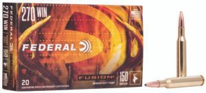 Federal F270FS2 Fusion  270Win 150gr Bonded Soft Point 20 Per Box/10 Case