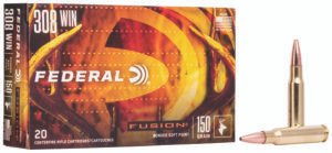 Federal F308FS1 Fusion  308Win 150gr Bonded Soft Point 20 Per Box/10 Case
