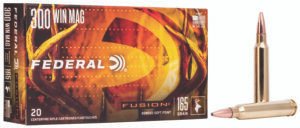 Federal F300WFS2 Fusion  300WinMag 165gr Bonded Soft Point 20 Per Box/10 Case