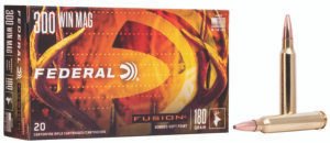 Federal F300WFS3 Fusion  300WinMag 180gr Bonded Soft Point 20 Per Box/10 Case