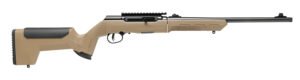 Savage Arms 47262 A22 Takedown Full Size 22 LR 10+1 18" High Luster Button Rifled Barrel, High Luster Drilled & Tapped Carbon Steel Receiver, Flat Dark Earth Takedown Synthetic Stock, Right Hand