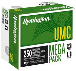 Remington Ammunition 23779 UMC Mega Pack 40S&W 180gr Full Metal Jacket 250 Per Box/4 Case