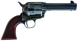 Cimarron AR400 Arizona Ranger  357 Mag 6 Shot, 4.75" Blue w/Engraved "Arizona Ranger" Steel Barrel, Blued Cylinder, Color Case Hardened Steel Frame, Checkered Walnut Grip, Exposed Hammer