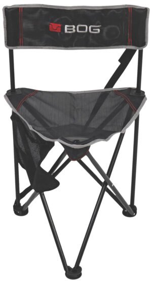 Bog-Pod 1117130 Triple Play  Chair, 3 Legs, Black, Steel Frame, Exterior Pocket