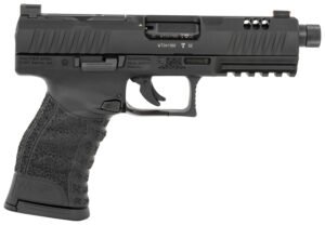 Walther Arms 5220303 WMP  22 Mag 10+1 4.90" Black Steel Threaded Barrel, Black Optic Ready/Serrated Slide, Black Polymer Frame w/Picatinny Rail, Textured Polymer Grip