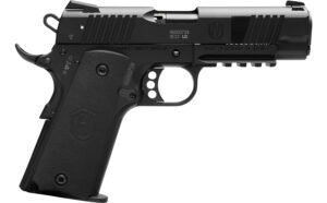 Hammerli Arms 5170502 Forge H1  Compact 22 LR 12+1 4.25" Matte Black Steel Threaded Barrel, Black Cerakote Serrated Slide, Black Aluminum Frame w/Beavertail, Black Polymer Grip