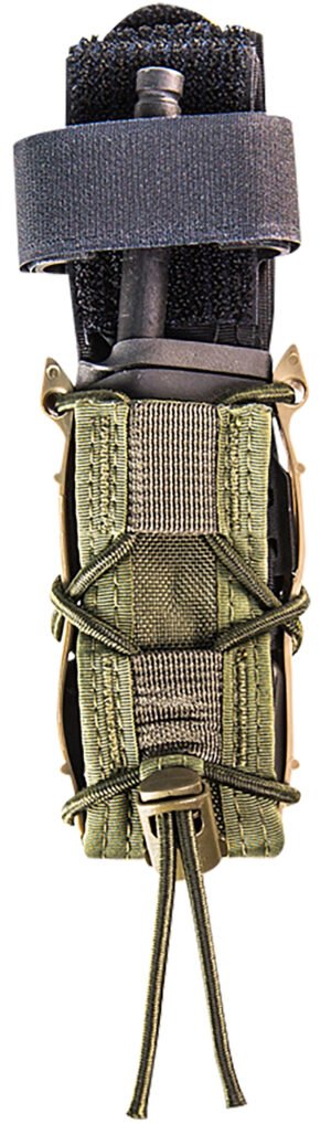 High Speed Gear 11PT00OD TACO Mag Pouch Single, OD Green Nylon, Mounts to MOLLE & 2" Wide Belts
