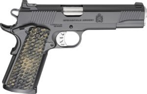 Springfield Armory PC9125 1911 TRP  45 ACP 8+1 5" Stainless Match Grade Barrel, Black Cerakote Serrated Carbon Steel Slide & Frame w/Beavertail, VZ Hydra G10 Grip