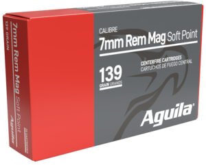 Aguila 80591AG   7mmRemMag 139gr InterLock Boat Tail Soft Point 20 Per Box/10 Case