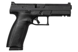 CZ-USA 91550 P-10 F  9mm Luger 19+1 5.10" Black Steel Barrel, Black Nitride Optic Ready/Serrated Steel Slide, Black Polymer Frame w/Picatinny Rail, Ambidextrous