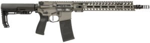 Patriot Ordnance Factory 02046 Minuteman  5.56x45mm 30+1 13.75" Black Steel Threaded Barrel, Tungsten Cerakote Receiver, 13" Renegade Rail Handguard