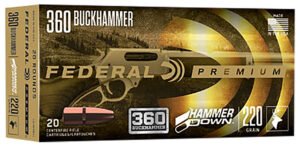 Federal LG360BH1 Premium HammerDown 360Buckhammer 220gr Soft Point 20 Per Box/10 Case