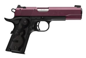 Browning 051061490 1911 Black Label Full Size Frame 22 LR 10+1 4.25" Matte Stainless Steel Barrel, Black Cherry Cerakote Serrated Aluminum Slide, Matte Black Polymer Frame, Black Polymer Grip