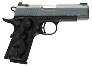 Browning 051993492 1911 Black Label Compact Frame 380 ACP 8+1 3.63" Matte Stainless Steel Barrel, Northern Lights Cerakote Serrated Steel Slide, Matte Black Polymer Frame, Black Polymer Grip