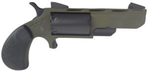 North American Arms TGHMB Green Huntsman  22 WMR 5 Shot 2" OD Green Cerakote Heavy Vent Rib Barrel, OD Green Cerakote Steel Frame, Matte Black Cylinder, Black Cobblestone Rubber Grip, Exposed Hammer