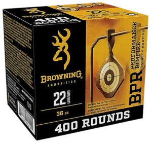 Browning Ammo B194122401   22LR 36gr Plated Hollow Point 400 Per Box/4 Case
