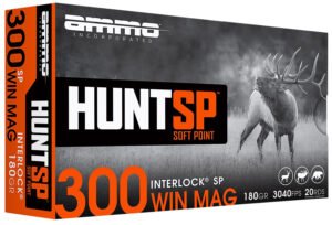 Ammo Inc 300WM10SPA20 Hunt  300Win 180gr Soft Point 20 Per Box/10 Case