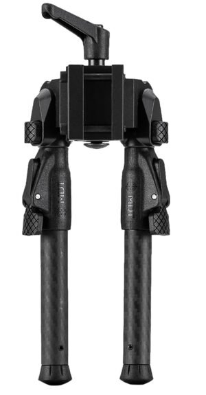 Mdt Sporting Goods Inc 105560BLK GRND-POD  Black Aluminum, 4.5"-9.0", Spiked Feet, Fits Picatinny Rail