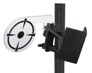 Birchwood Casey TP38DT T-Post Dueling Target Steel Black/White Bullseye