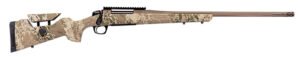 CVA CR3951 Cascade Long Range Hunter Full Size 6.5 Creedmoor 22" Smoked Bronze Cerakote Steel Threaded Barrel, Realtree Hillside Synthetic Stock