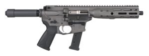 LWRC ICP9TG8 IC-9  9mm Luger 33+1 8.50" Black Nitride Threaded Barrel, M-LOK Handguard, Tungsten Gray Aluminum Receiver w/Integrated Rail Base, Black Pistol Tube, LWRC Ultra Combat Grip, Ambidextrous